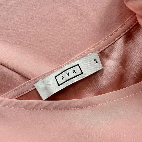 AYR The Ten Outta Ten - Heavyweight Silk Bias Cut Slip Dress Sunset Pink XS - Picture 8 of 16